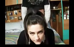 سگ ماده می خواهد به سوار شدن در بالای یک دیک چربی سکس اینستا کامل